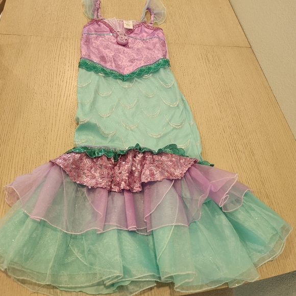Disney Store Ariel Little Mermaid Costume Children's Size M 7/8 Singing Seashell - Picture 4 of 4